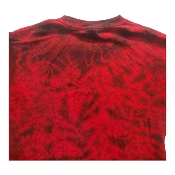 Rasta Lion Graphic Reggae Shirt Mens Size Large Red Tie  Dye Mexico Vacation Tee - Picture 7 of 10